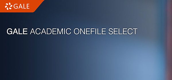 Gale Academic Onefile Select