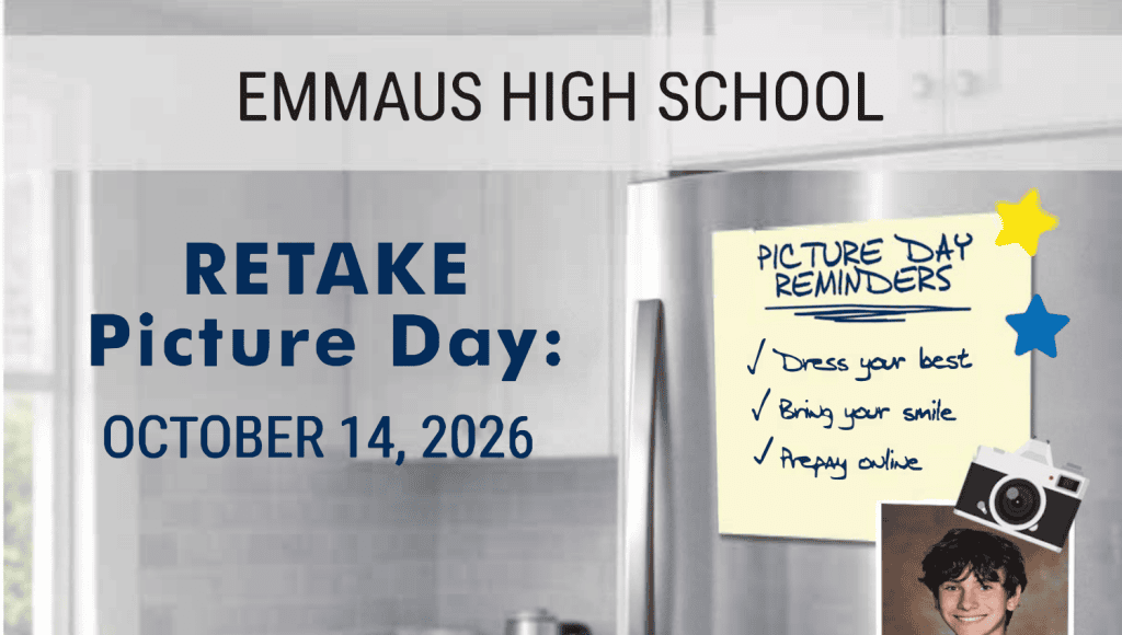 EHS Picture Day Retake - October 14, 2026 banner