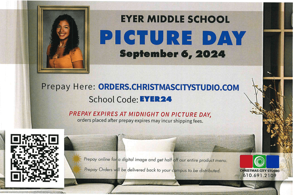 Eyer Middle School Picture Day Banner