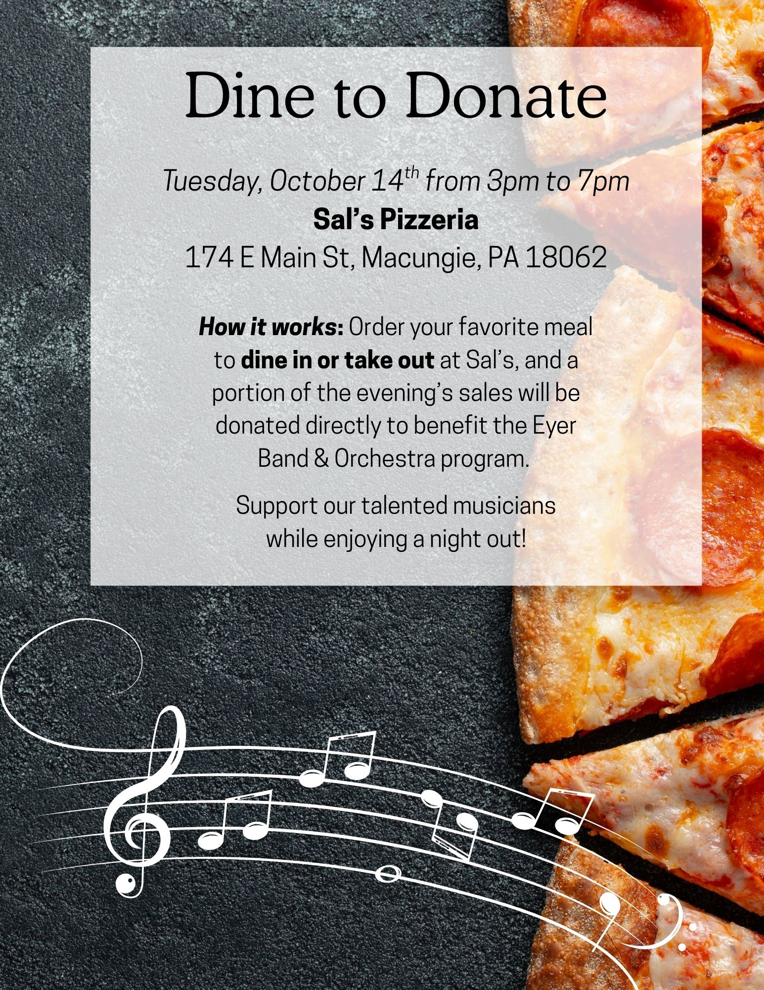 DINE TO DONATE