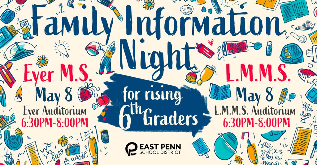 Family Information Night for rising 6th graders