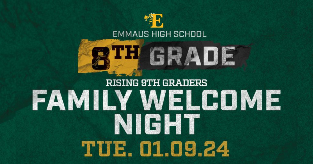 8th Grade Family Welcome Night Banner