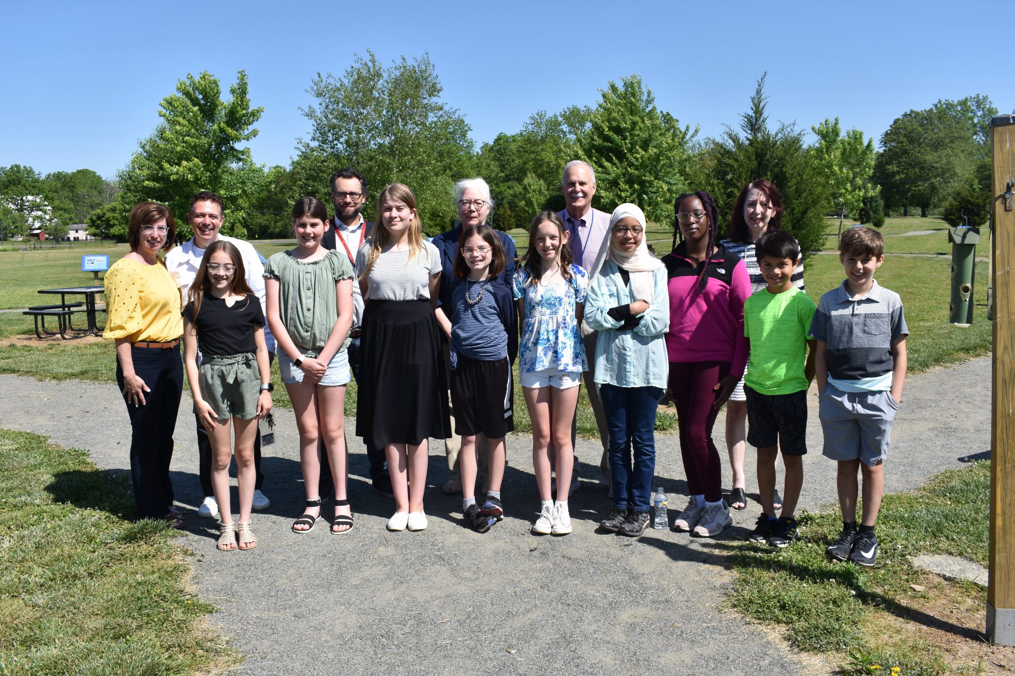 willow-lane-elementary-dedicates-historical-storybook-trail-east-penn
