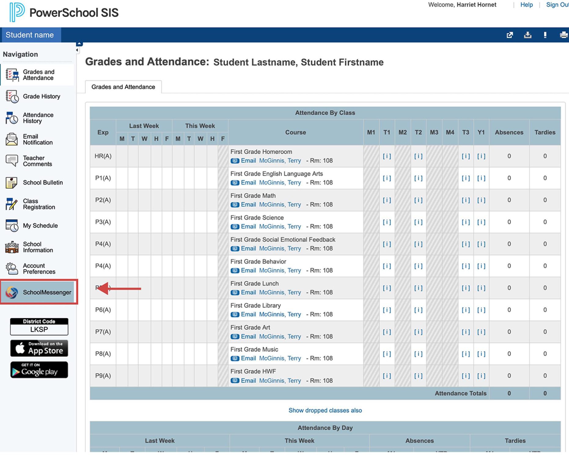 Activating & Reporting an Absence in SchoolMessenger Account East
