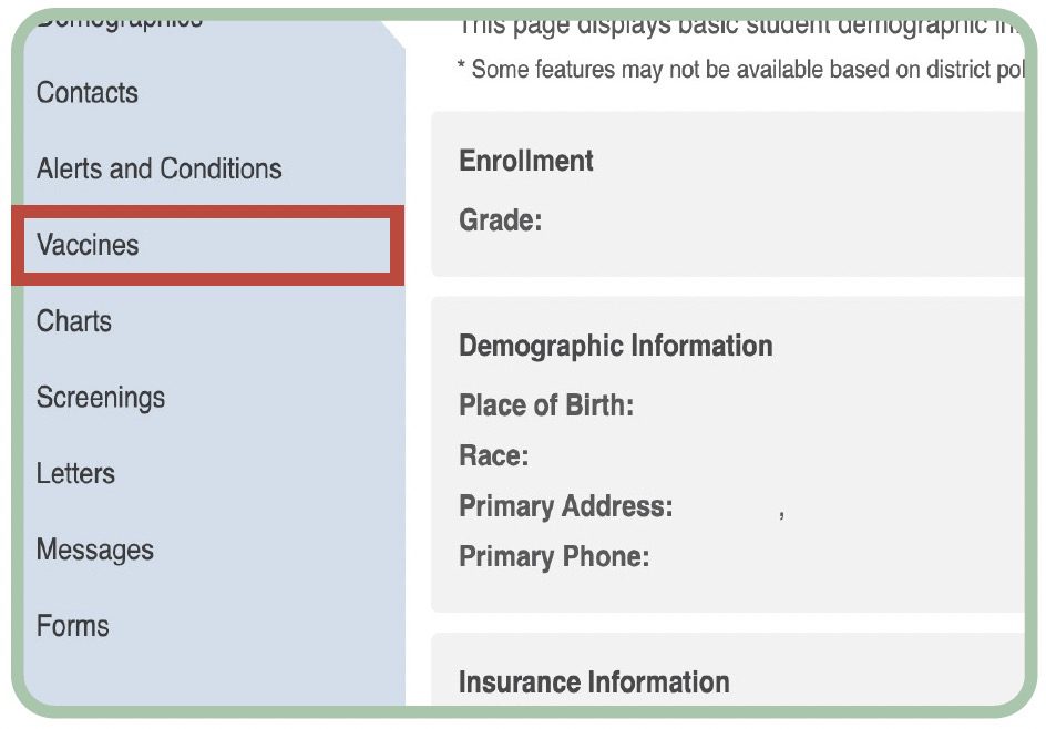 Vaccines Screenshot