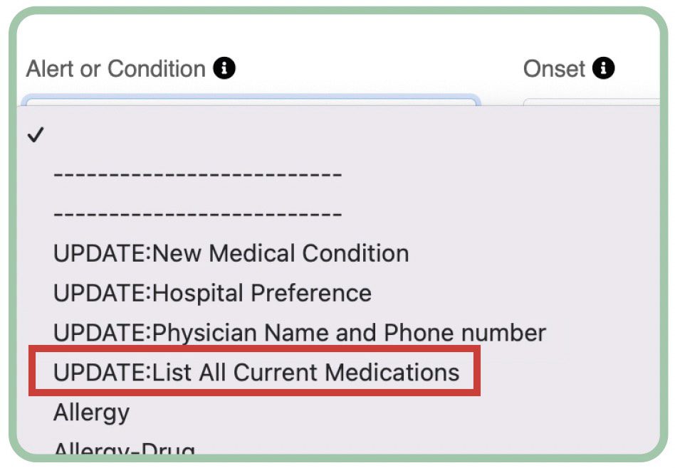 Update Meds Lists