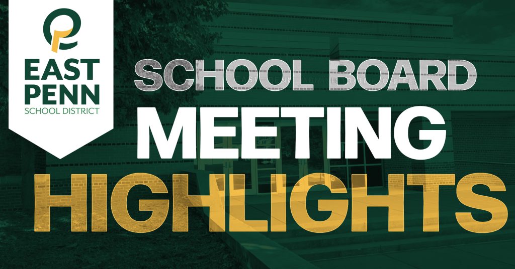 School Board Meeting Highlights