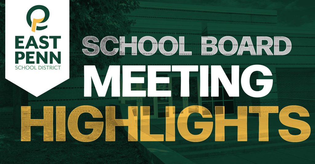 School Board Meeting Highlights