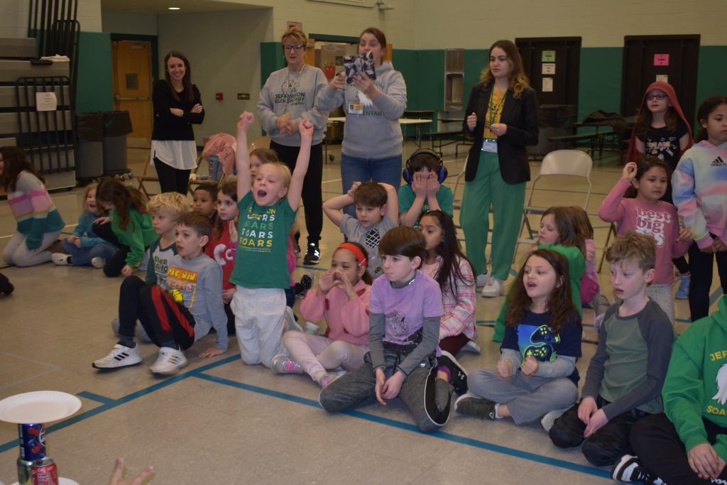 Jefferson students gathered at the inaugural Minute to Win it games 