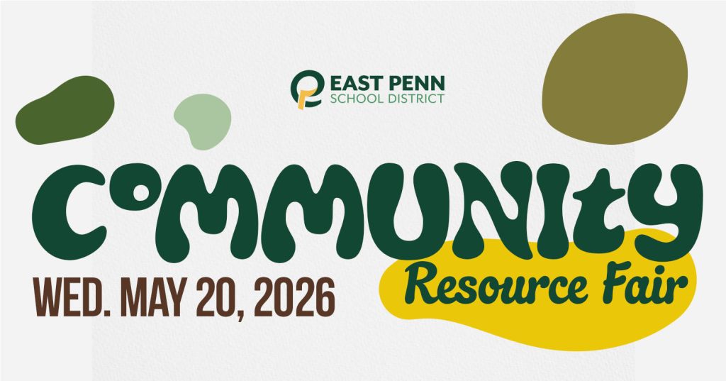Graphic for the East Penn School District Community Resource Fair on Wednesday, May 20, 2026